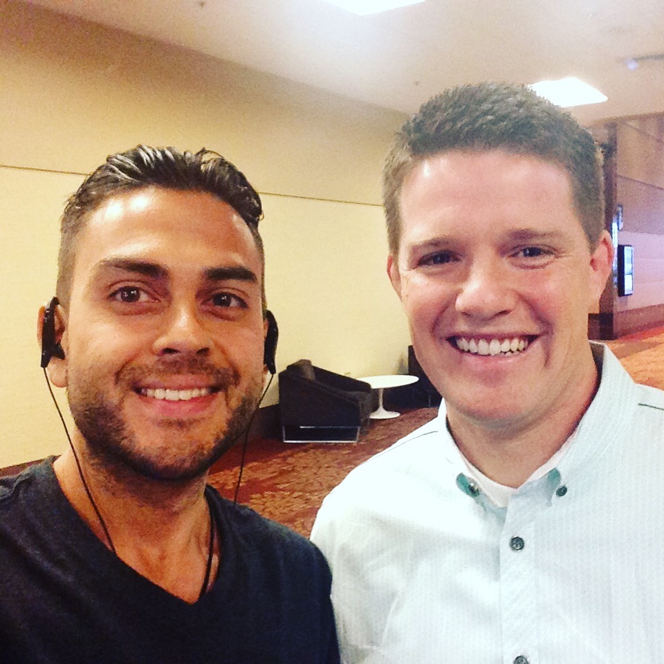 Sean Ali with Russell Brunson during a marketing and funnel learning season