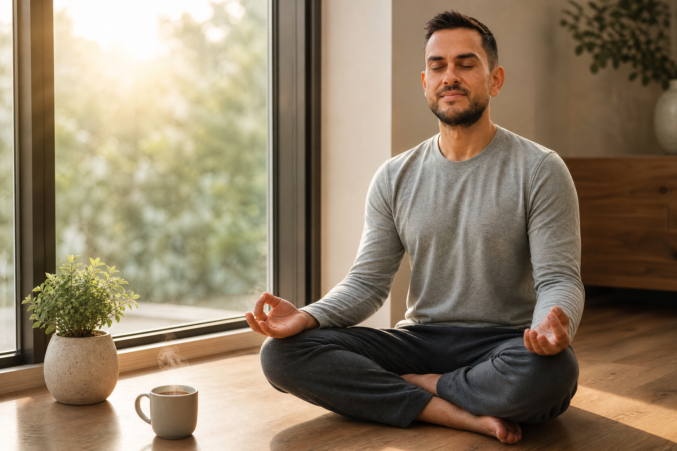 Sean Ali using meditation for calm and focus